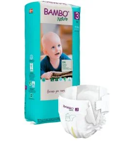 Bambo Nature Bambo Nature Eco Blöjor Stl 3 4-8 kg 52-pack