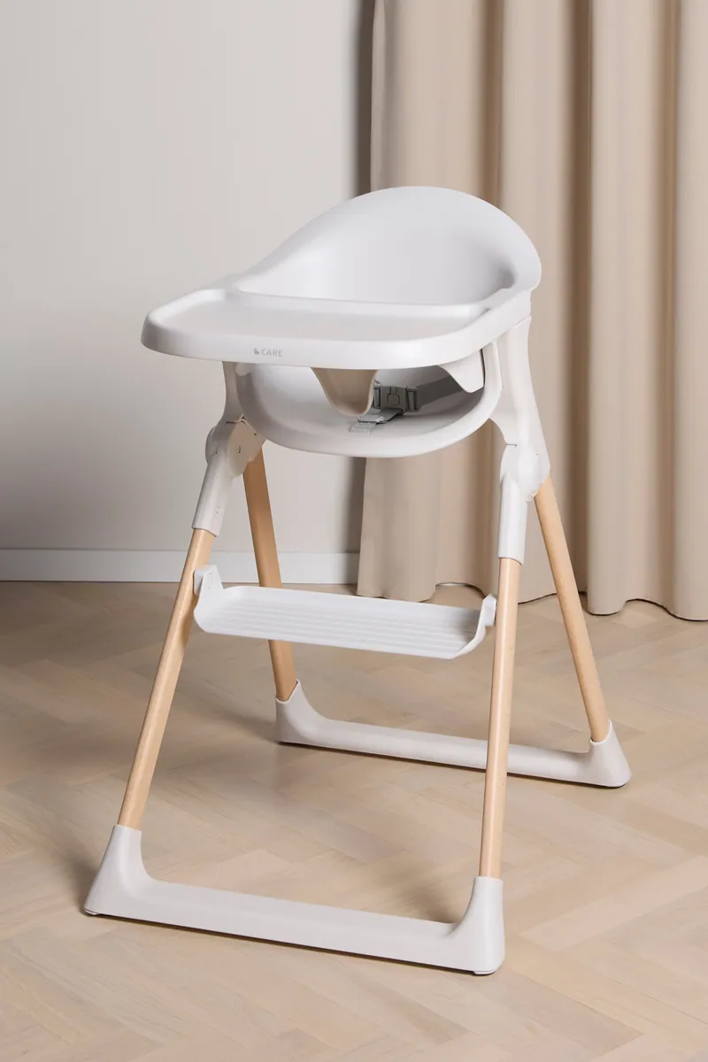 Beemoo Beemoo CARE Harmony Barnmatstol, White/Wood