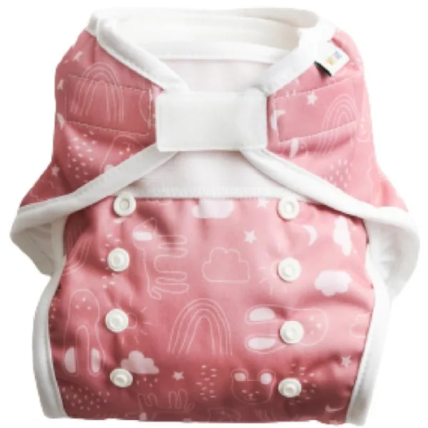 ImseVimse All-In-Two tygblöja Rusty Pink Teddy