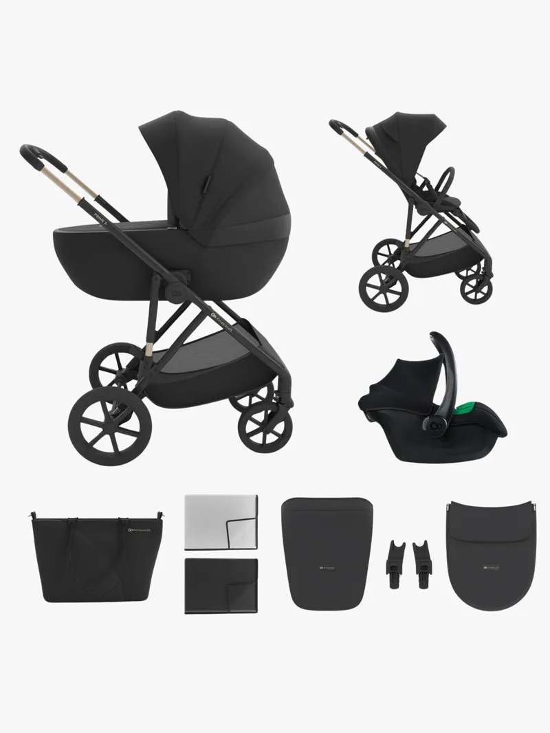 Kinderkraft Kinderkraft Prime 3 3-i-1 Duovagn, Venezian Black