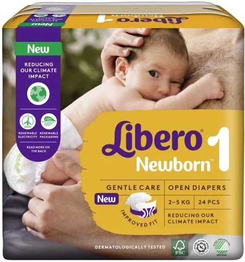 Libero Libero Newborn Blöjor Stl 1 2-5 kg 30-pack