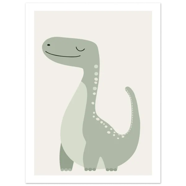 Brontosaurus, barntavla för barnrum från Lillestudio