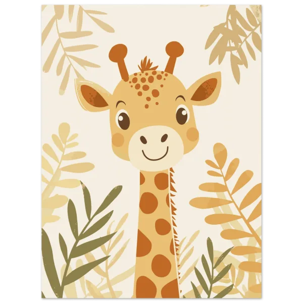 Giraff, barntavla för barnrum från Lillestudio