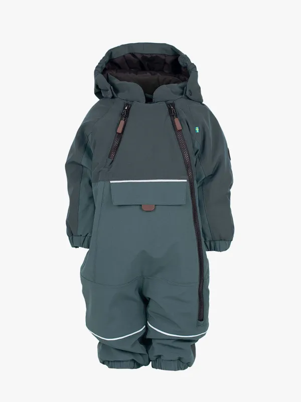 Lindberg Anorak vinteroverall baby i dark teal med stor magficka