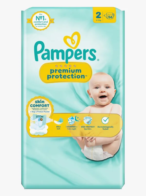 Pampers Pampers New Baby Blöjor Stl 2 4-8 kg 56-pack