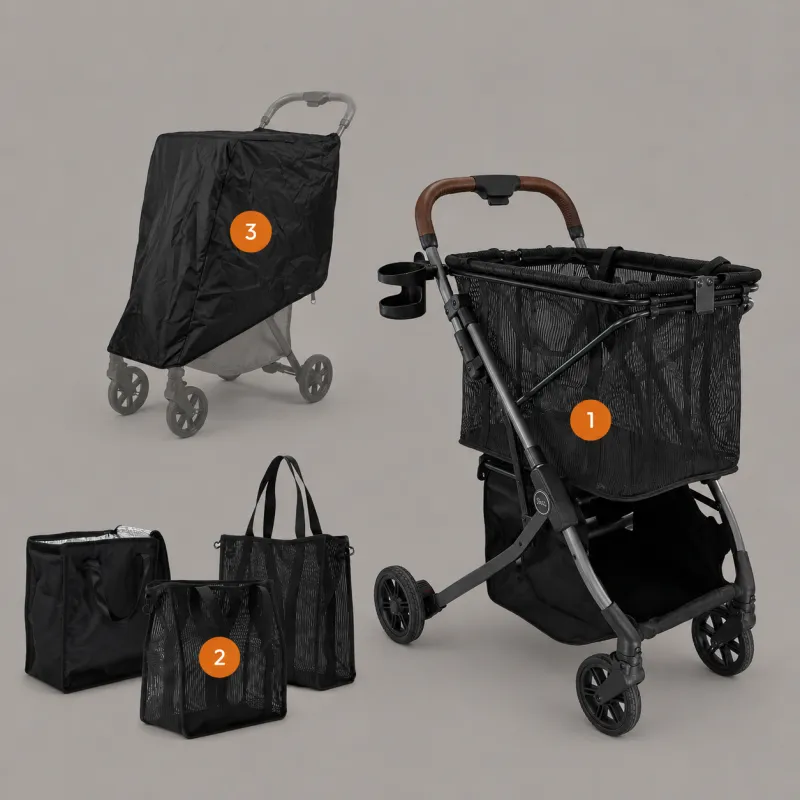 Strolee Shoppingpaket, Svart